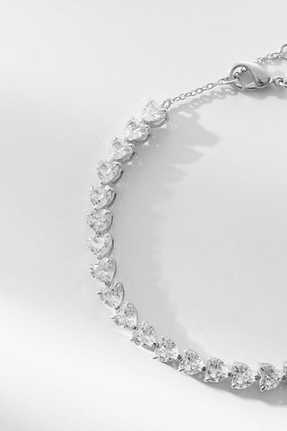 DIAMOND HEART | BRACELET SILVER