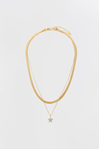 MY STAR MINI + HERRINGBONE NECKLACE | SET