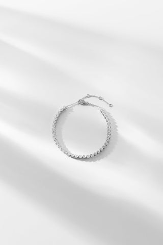 DIAMOND HEART | BRACELET [MINI-SILVER]