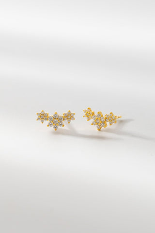 Borchia a fiore tripla (trasparente)