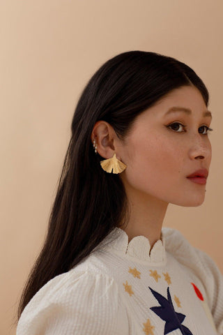 GINKGO | STUD EARRING [medium]