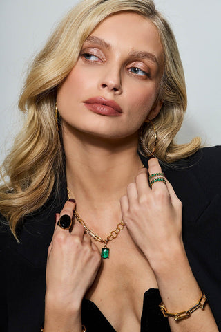 AMÉTHYSTE VERTE || COLLIER