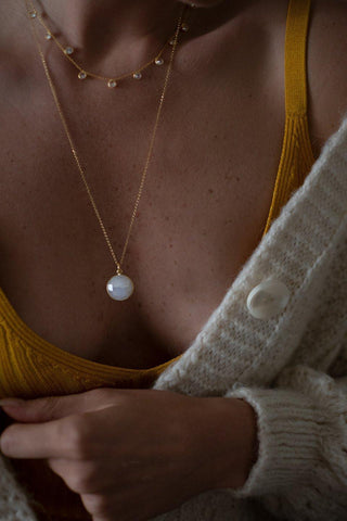 CHARM + COLLANA PIETRA DI LUNA || IMPOSTARE