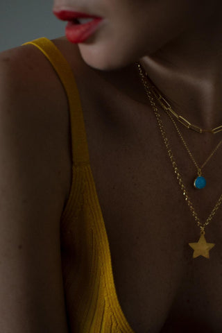 HOWLITE TURQUOISE || COLLIER