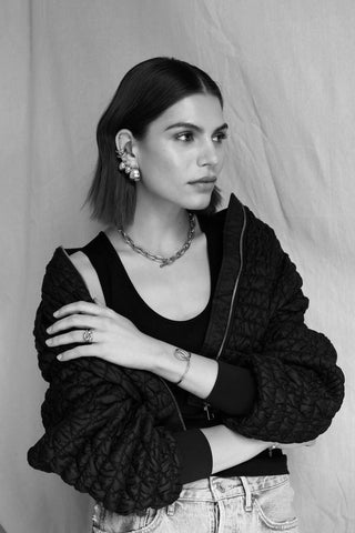 ROZ | MINI HOOPS SILVER