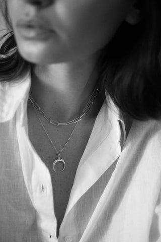WISH MOON | NECKLACE SILVER