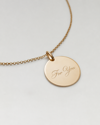 MEDALLION ENGRAVABLE | NECKLACE
