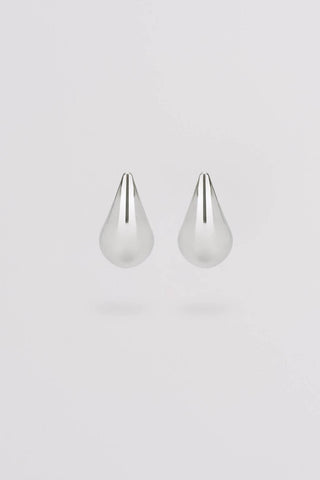KIM | DROP EARRING LARGE SILVER