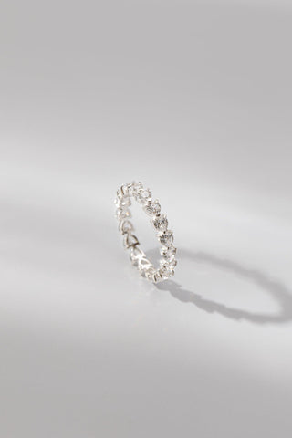 DIAMOND HEART | RING SILVER