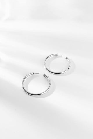 KYLIE | HOOPS MEDIUM SILVER