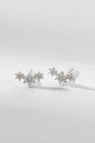Triple Flower Stud (transparent)