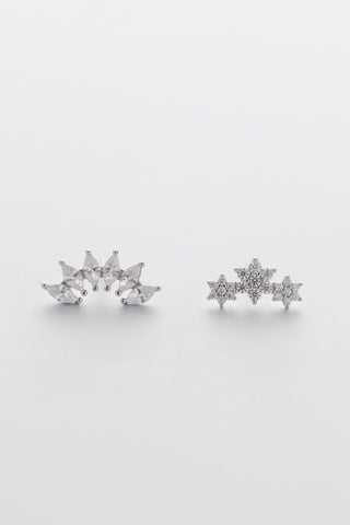 Triple Flower Stud (transparent)