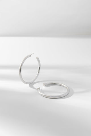 KYLIE | HOOPS MEDIUM SILVER