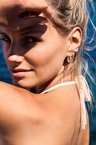 Triple Flower Stud (transparent)