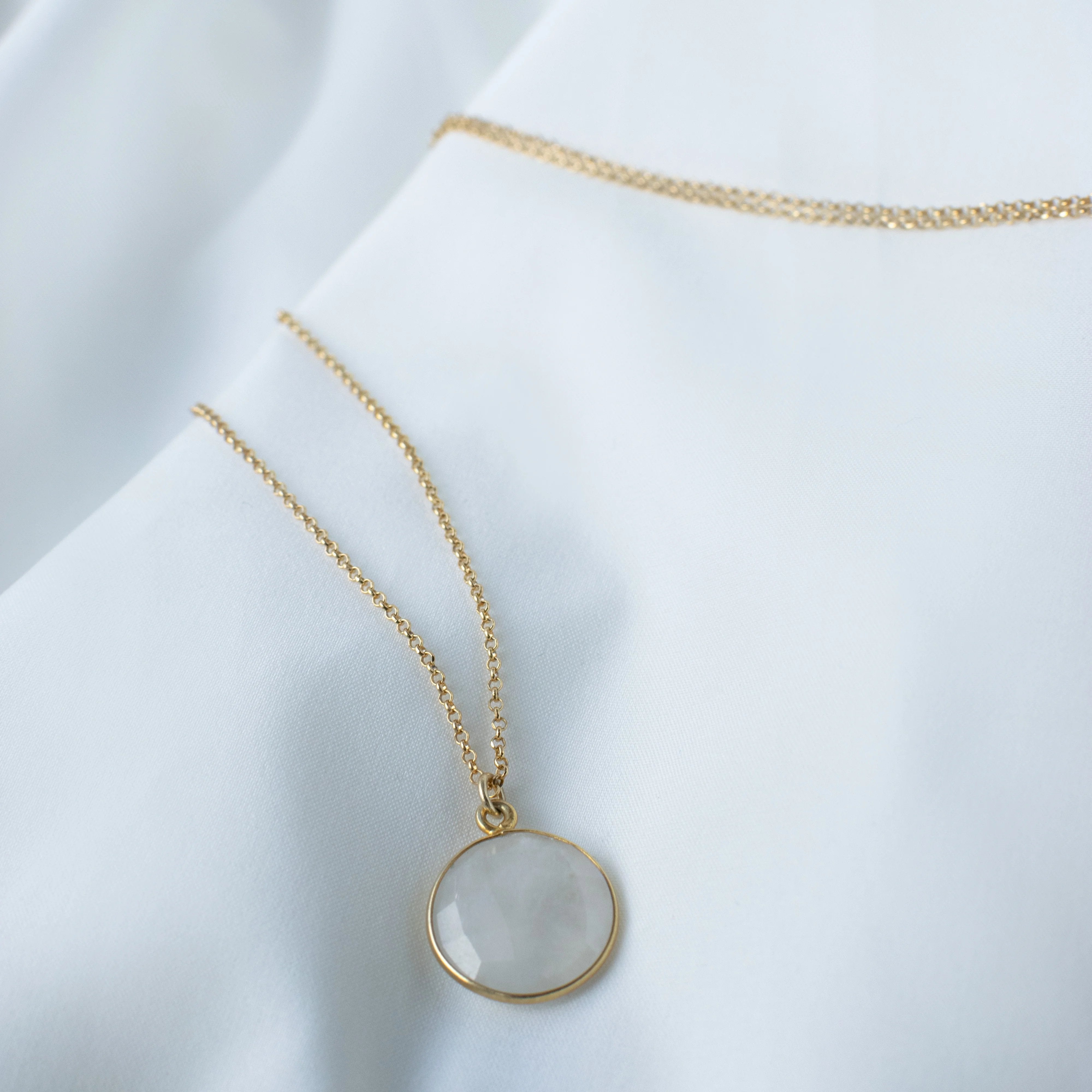 Moonstone Necklace Summer Love Story from One Dame Lane