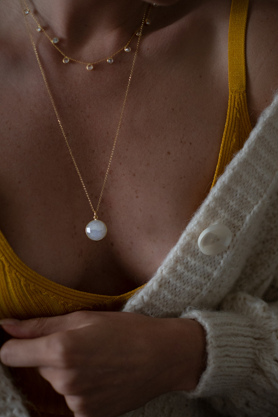 Moonstone Necklace from One Dame Lane Jewellery