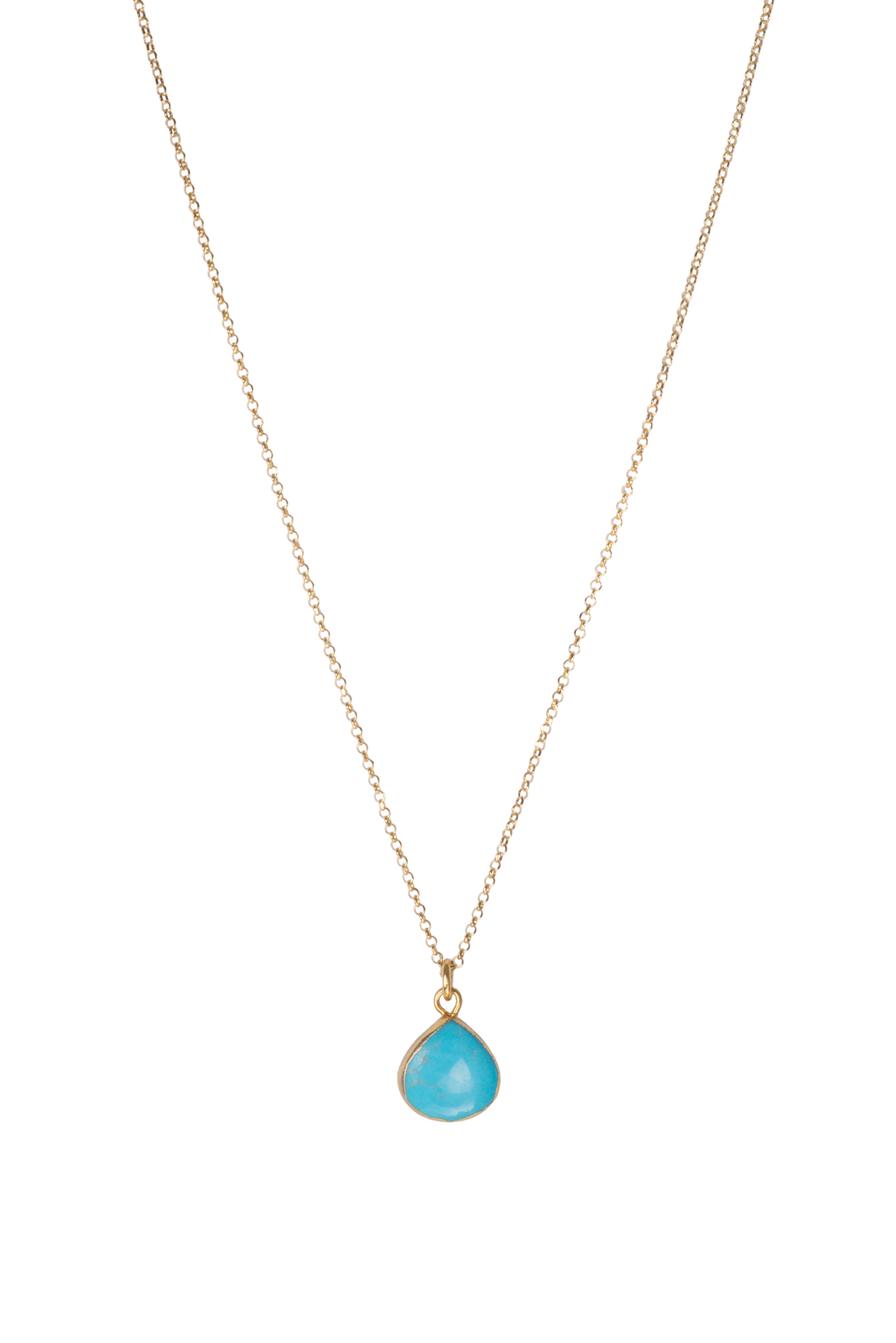 TURQUOISE HOWLITE || NECKLACE