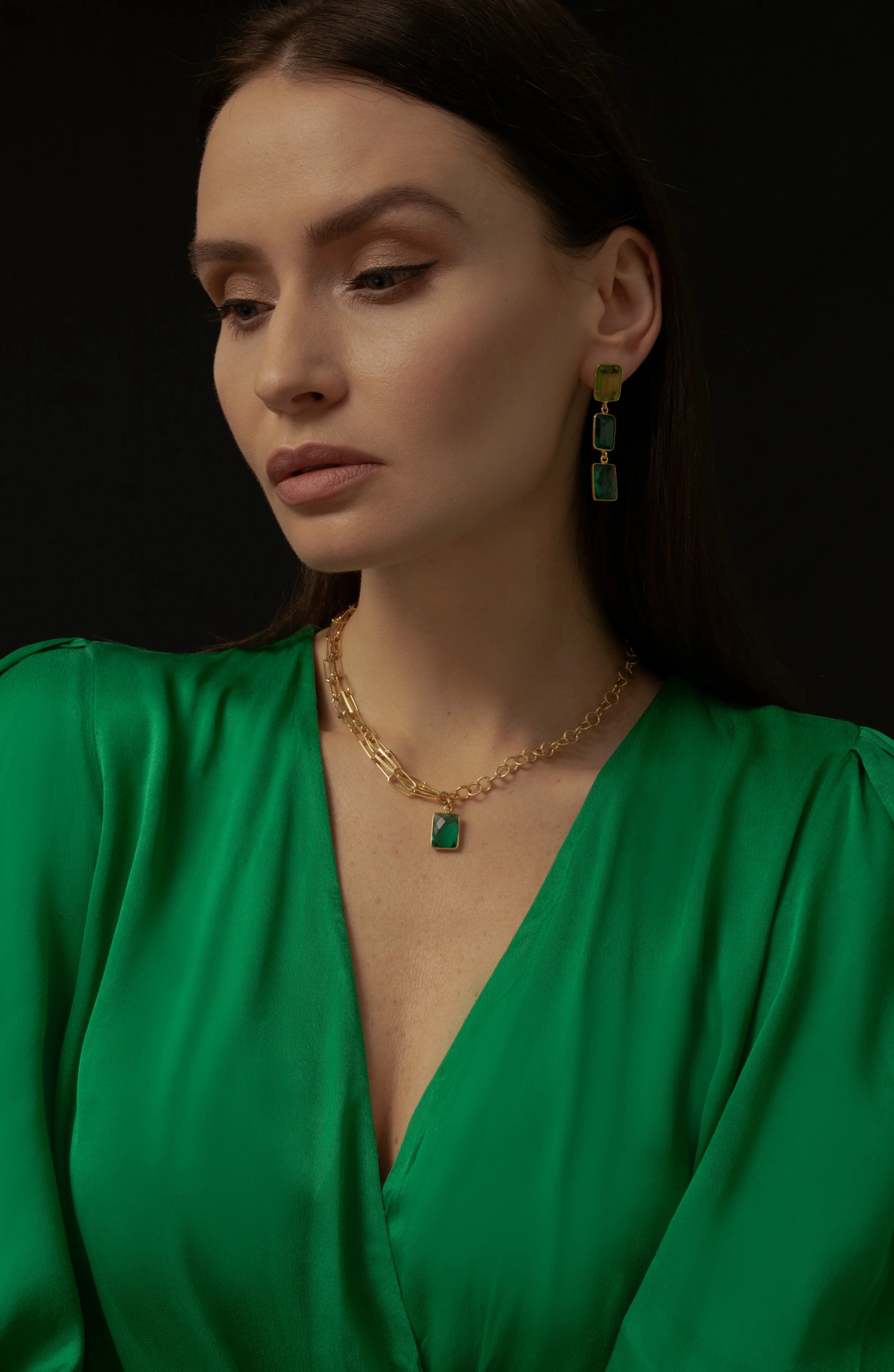 AMÉTHYSTE VERTE || COLLIER