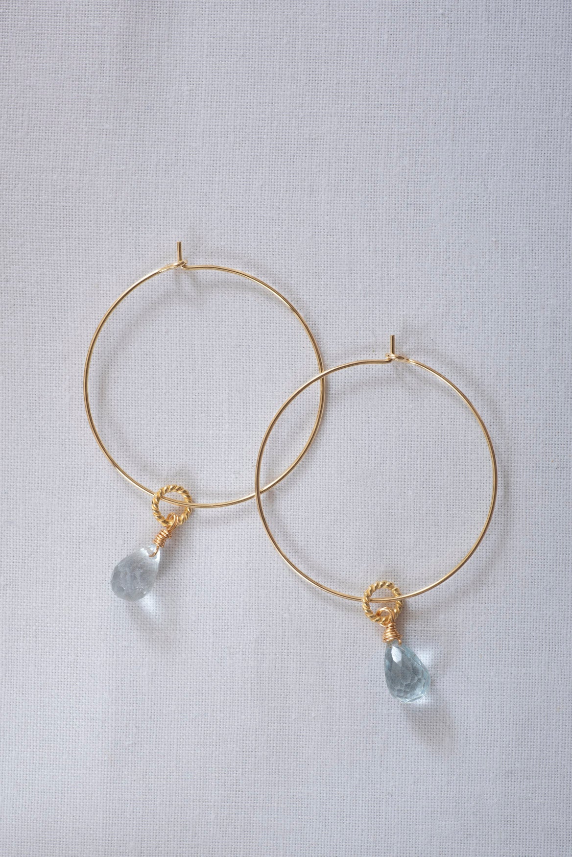 Topaz Hoop Earrings from One Dame Lane Jewellery