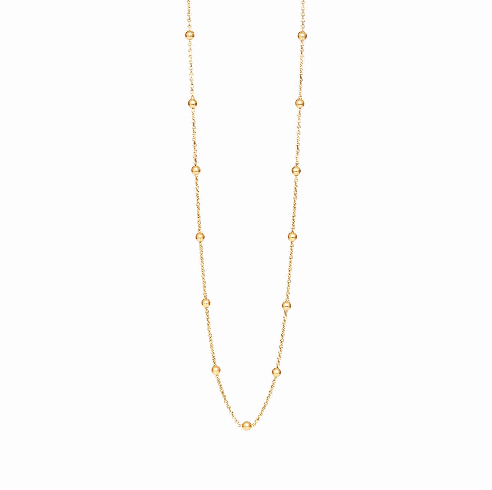 18k Gold Fill Bead Chain Personalised Necklace