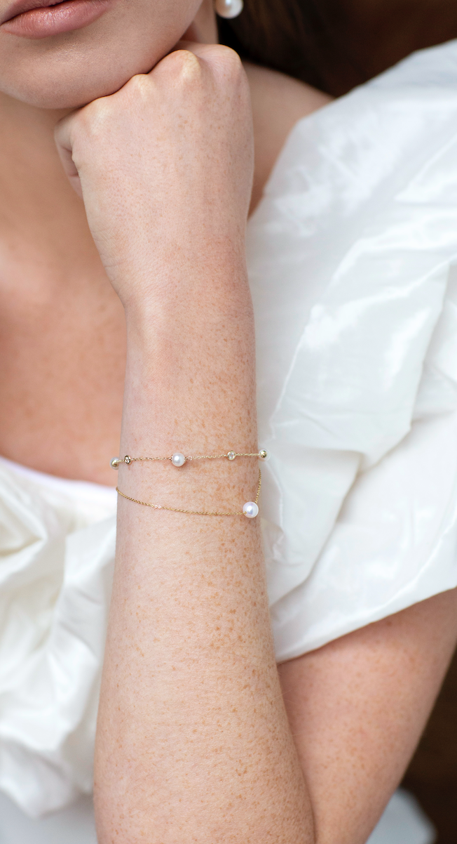 Bracelet simple perle Laval